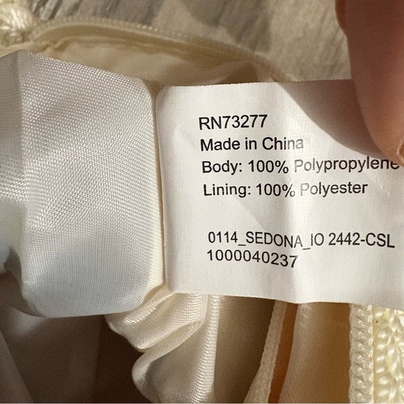 Vtg Croft & Barrow Crochet Knit Striped Shoulder Bag Multicolor Boho Nautical - Picture 8 of 8